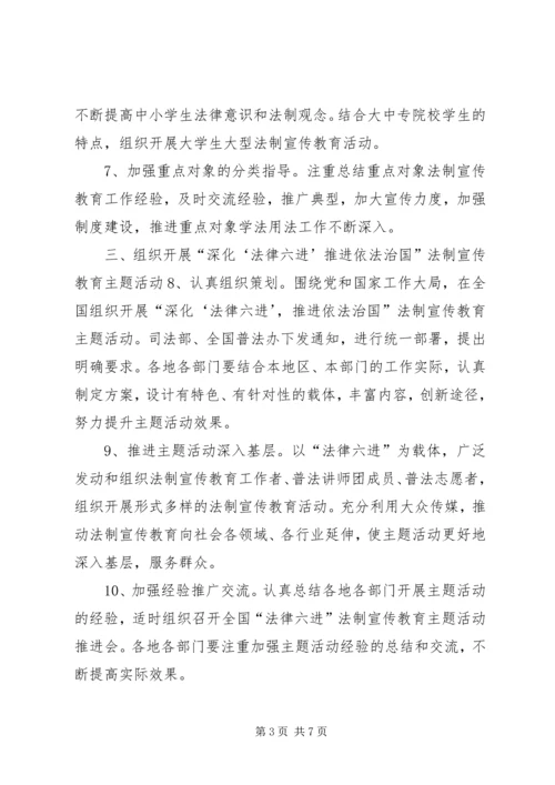 全国普法依法治理工作要点二 (2).docx