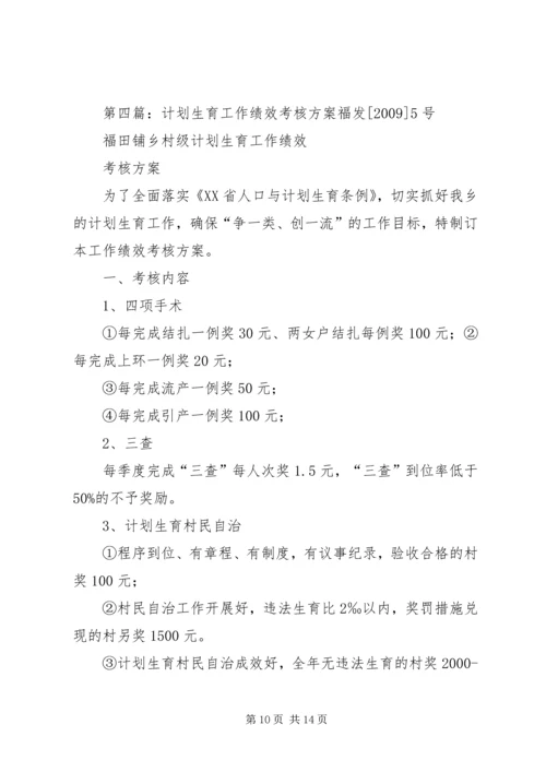 年度计划生育工作的考核.docx