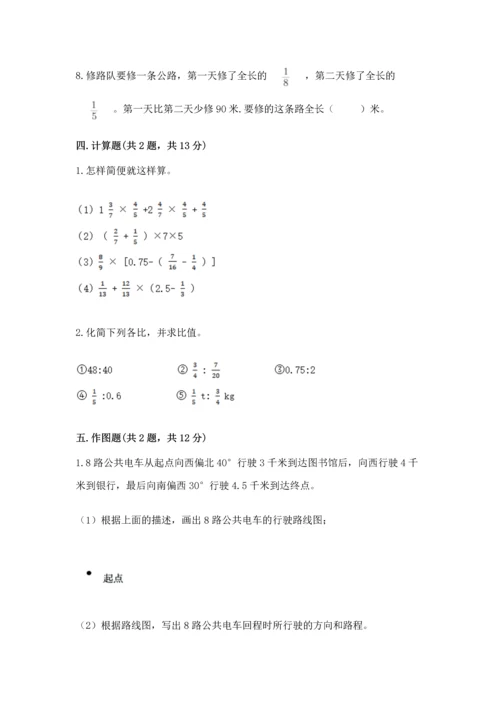 人教版六年级上册数学期末模拟卷精品（完整版）.docx