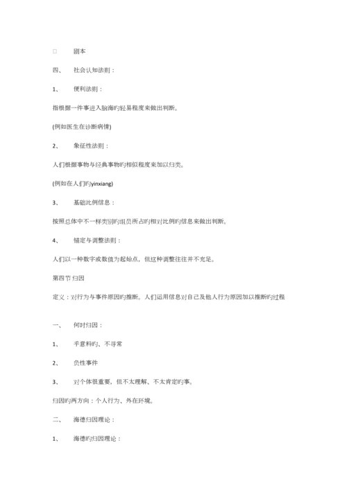 2023年社会心理学课程笔记及背诵知识点.docx