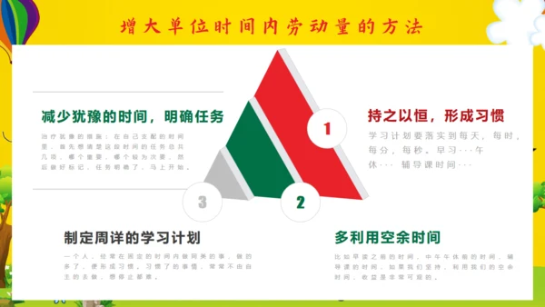 努力今天收获明天好好教学通用PPT模板