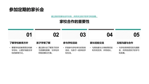 初一新生家长教育讲座PPT模板