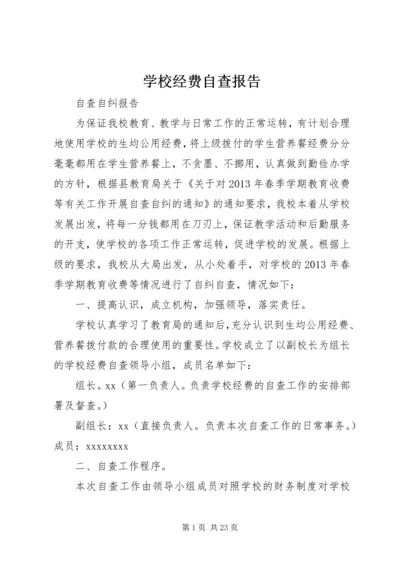 学校经费自查报告.docx