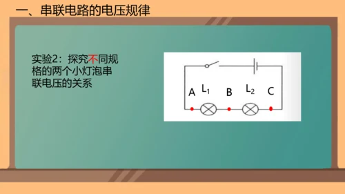 第十六章  第2节  串、并联电路中电压的规律课件 (共20张PPT)--2024-2025学年人教