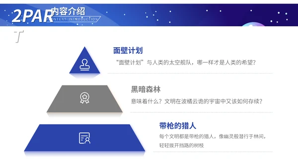 《三体》科幻小说读后感通用PPT模板