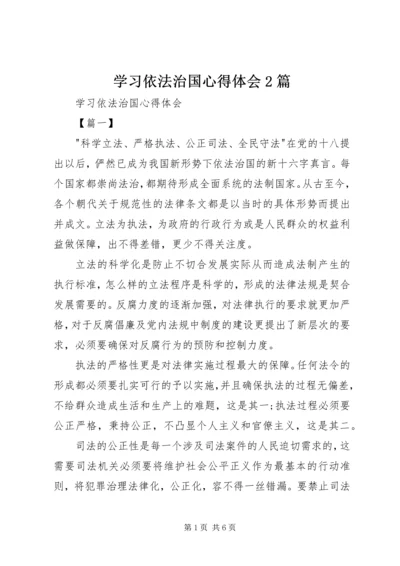 学习依法治国心得体会2篇.docx