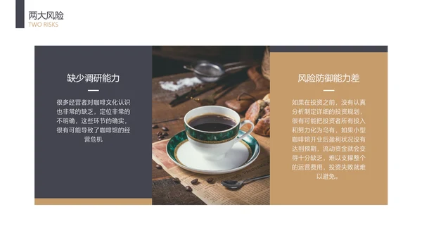 褐色商务风餐饮咖啡项目汇报