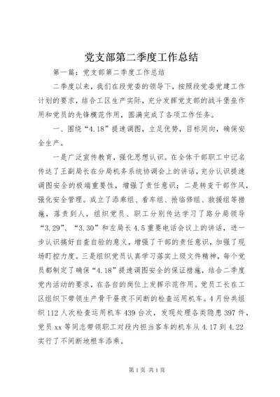 党支部第二季度工作总结 (2).docx