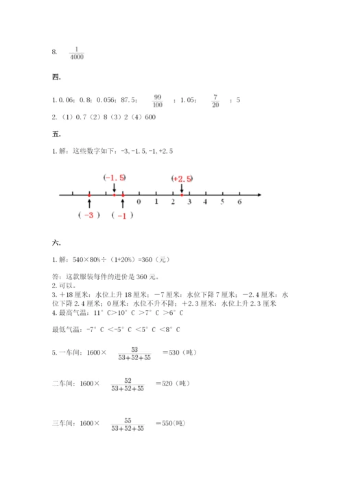 山东省济南市外国语学校小升初数学试卷加答案.docx