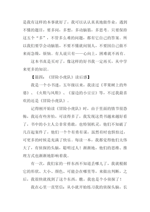 冒险小虎队读后感300字.docx