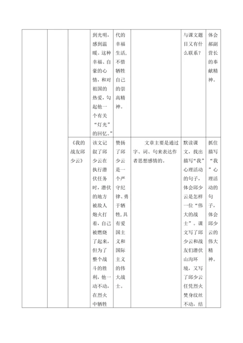 统编版六年级上册语文第二单元大单元整体教学规划