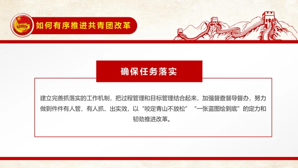 中国共青团中央改革方案学习教育党课PPT