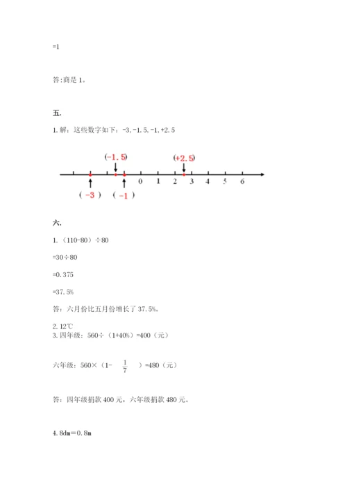 最新苏教版小升初数学模拟试卷（考点提分）.docx