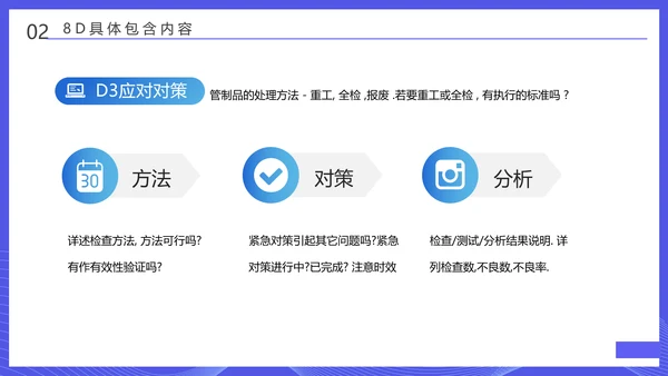 企业8D报告范文管理培训通用PPT课件模板