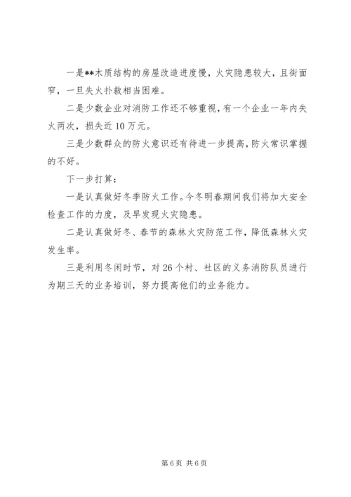 乡镇消防安全工作汇报材料.docx