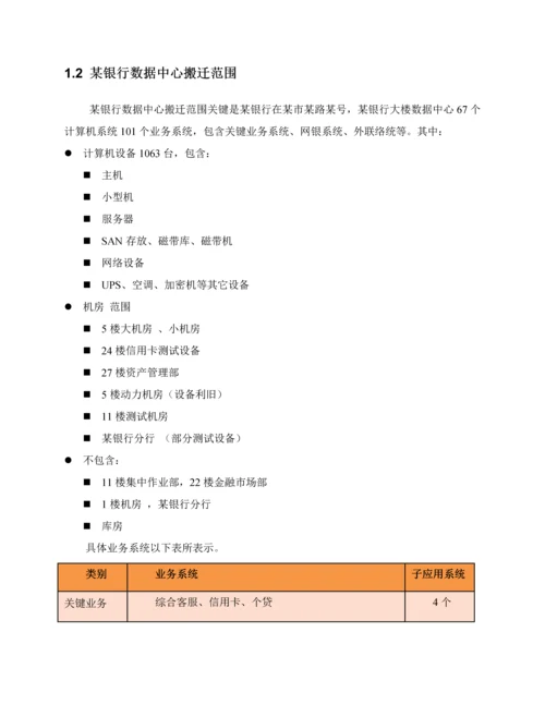 银行数据中心搬迁整体实施专业方案.docx