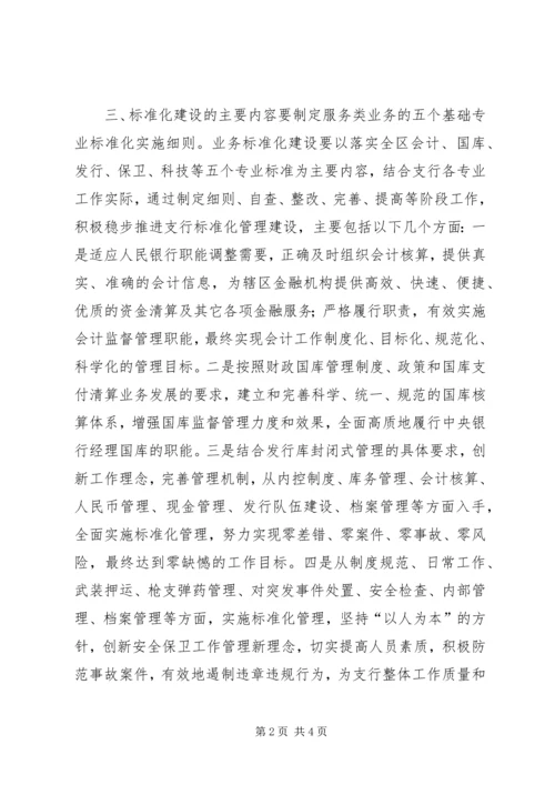 银行标准化管理实施方案 (6).docx