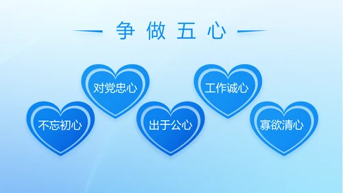 蓝色党建党支部年年终总结述职报告PPT