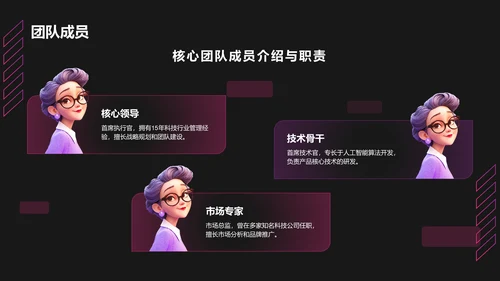 红色科技风商业计划书创业路演PPT模板