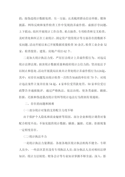 开展防范和惩戒统计造假、弄虚作假自查自纠工作总结报告5篇.docx