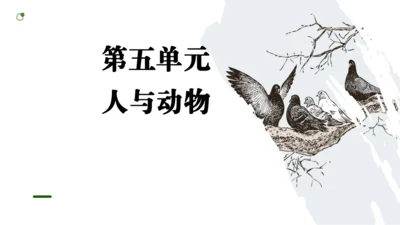 七年级语文上册第五单元  人与动物（大单元教学） 课件(51张PPT)