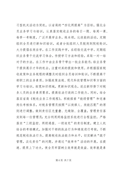 地税局民主评议行风工作调研报告.docx