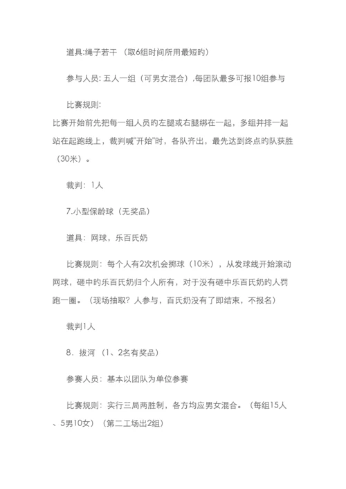 趣味体育比赛项目集锦.docx