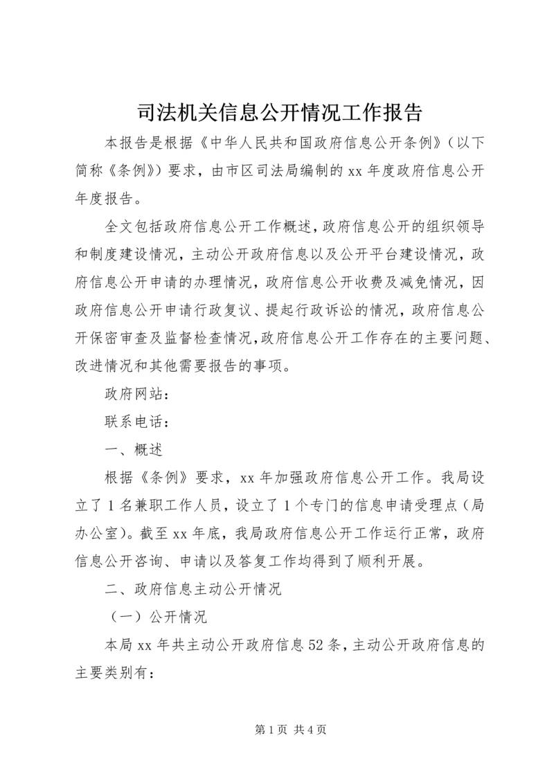 司法机关信息公开情况工作报告.docx