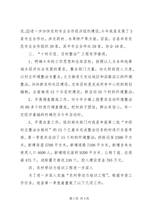 在全市农办主任例会汇报材料 (5).docx