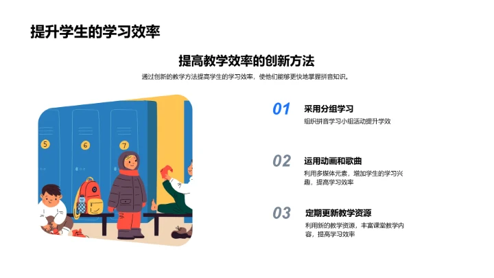 拼音教学新策略PPT模板