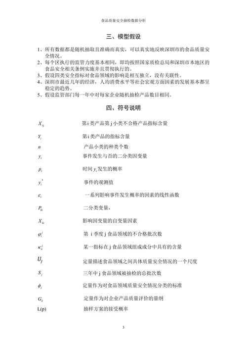 食品质量安全抽检数据分析