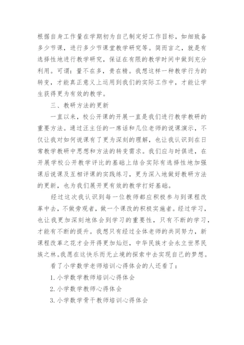 小学数学老师培训心得体会3篇.docx