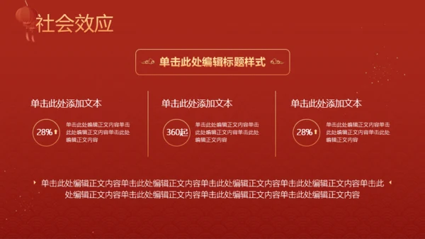 红色喜庆风春节PPT模板