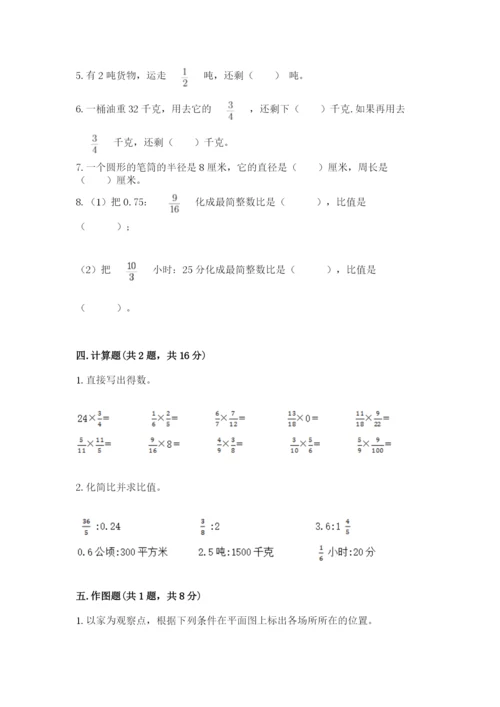 小学数学六年级上册期末测试卷精品【满分必刷】.docx