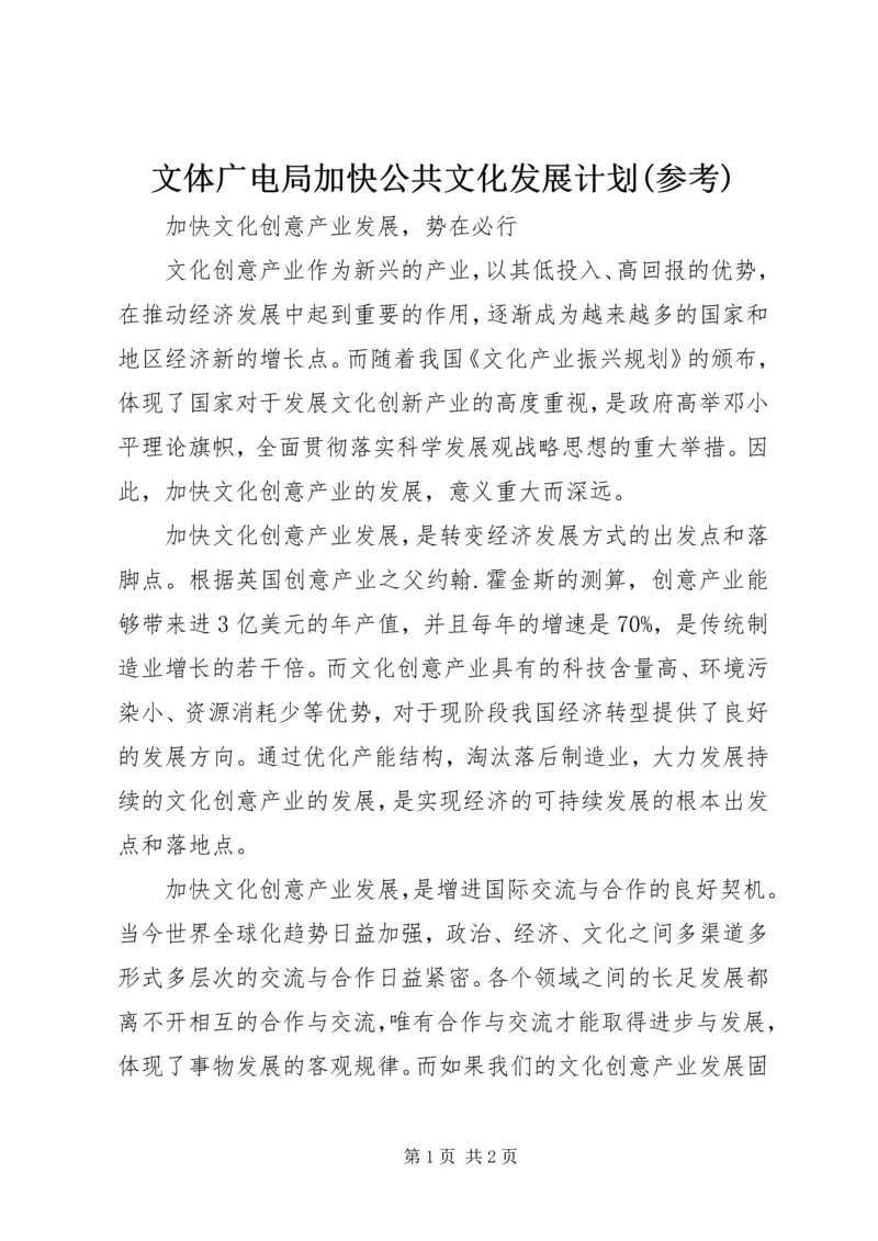 文体广电局加快公共文化发展计划(参考) (4).docx