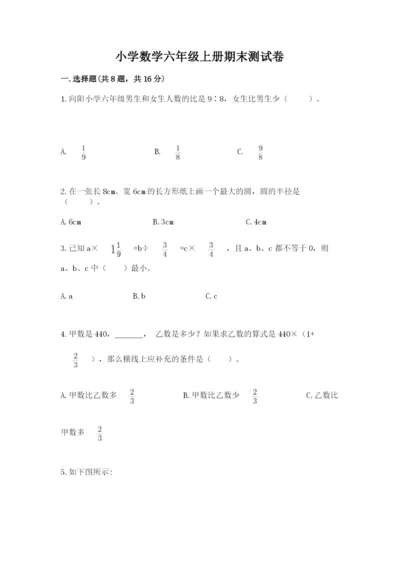 小学数学六年级上册期末测试卷附参考答案（a卷）.docx
