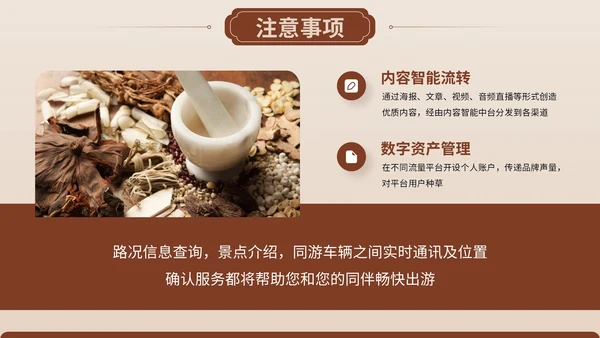 棕色中医药产品介绍PPT模板