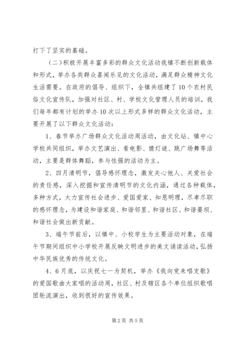 乡镇群众文化工作总结.docx