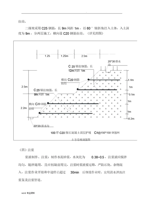 边坡支护施工规划方案