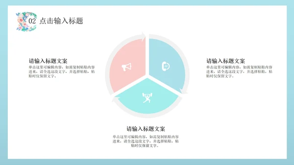绿色文艺花卉总结汇报PPT模板