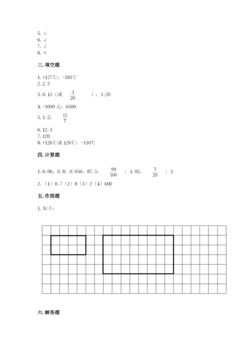 六年级下册数学期末测试卷带答案（精练）.docx