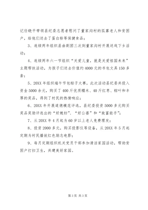 县纪委监察委脱贫工作汇报.docx