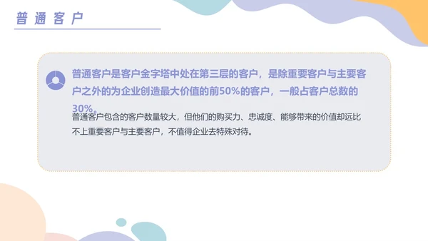彩色卡通风客户分级管理培训PPT课件