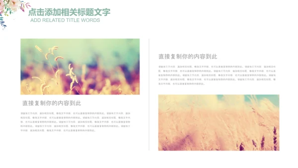 清新花朵妇联妇女之家工作总结汇报PPT