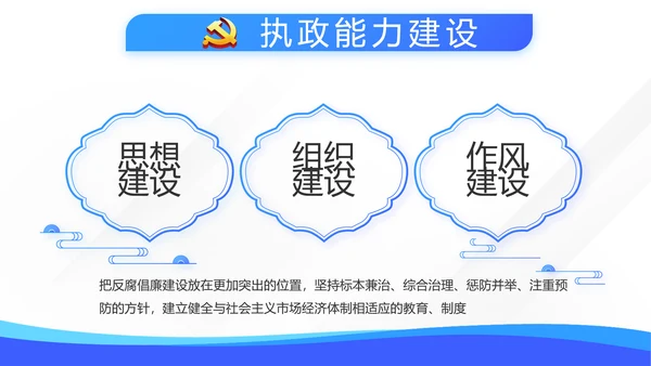 蓝色学习教育微党课活动微党课动态PPT模板