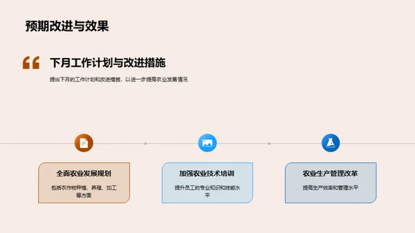 农业月度绩效总结