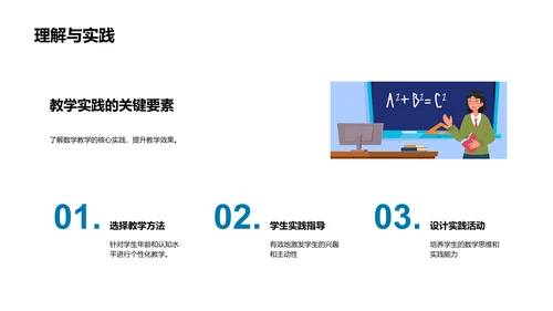 数学教学实践指南PPT模板