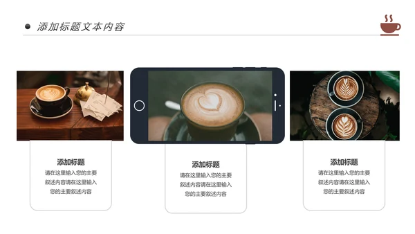 西餐厅休闲咖啡厅介绍咖啡介绍PPT模板