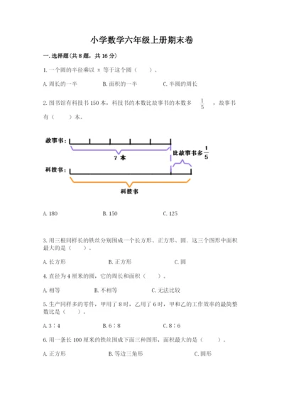 小学数学六年级上册期末卷附参考答案【轻巧夺冠】.docx