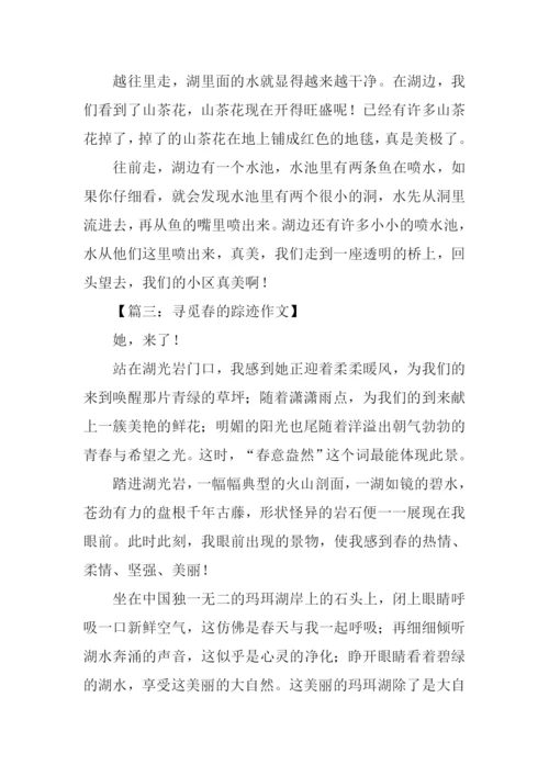 寻觅春的踪迹500字作文.docx